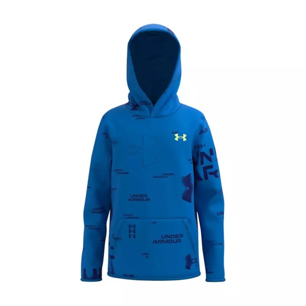 Under Armour Big Boys’ Fleece Print Hoodie - Large